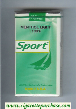 Sport Menthol Light 100s cigarettes soft box