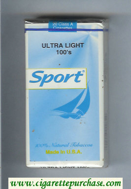 Sport Ultra Light 100s cigarettes soft box
