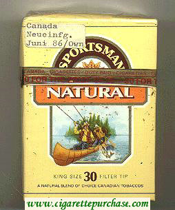 Sportsman Natural 30 Cigarettes hard box