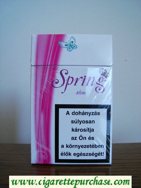 Spring pink superslim Cigarettes soft box