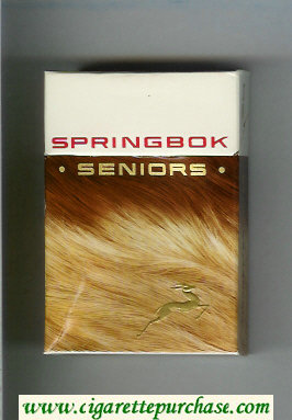 Springbok Seniors cigarettes hard box