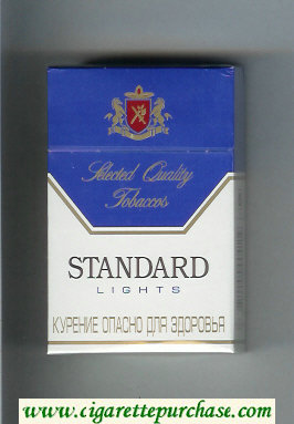 Standard Lights Selected Quality Tobaccos Cigarettes hard box