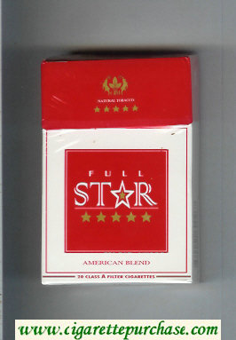 Star Full American Blend Cigarettes hard box