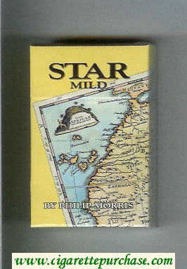 Star Mild By Philip Morris Cigarettes hard box