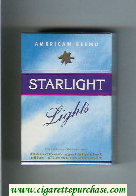 Starlight Lights American Blend Cigarettes hard box