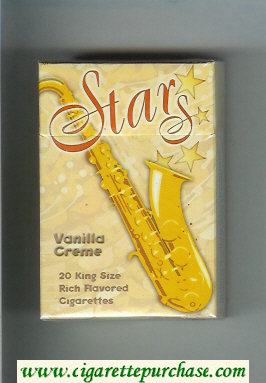 Stars Vanilla Creme Cigarettes hard box