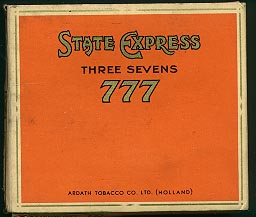 State Express 777 Three Sevens cigarettes soft box