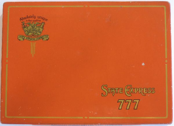 State Express 777 cigarettes 50 wide flat hard box