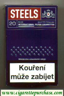Steels Blue cigarettes hard box