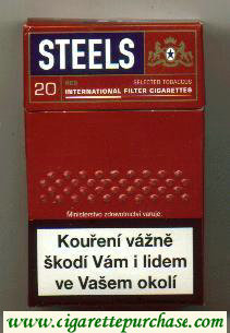 Steels Red cigarettes hard box