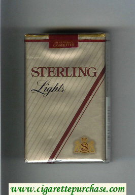 Sterling Lights cigarettes soft box