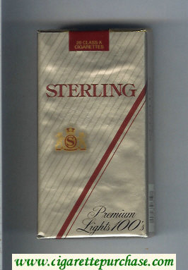 Sterling Premium Lights 100s cigarettes soft box