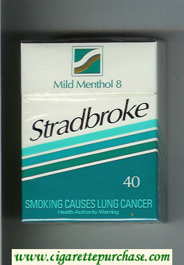 Stradbroke Mild Menthol 8 40 cigarettes hard box