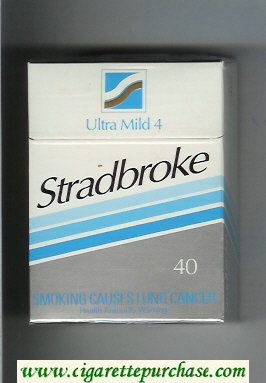 Stradbroke Ultra Mild 4 40 cigarettes hard box