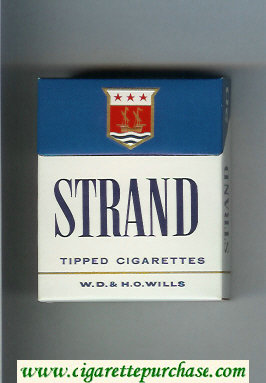 Strand Tipped cigarettes hard box