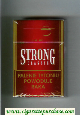 Strong Classic cigarettes red hard box