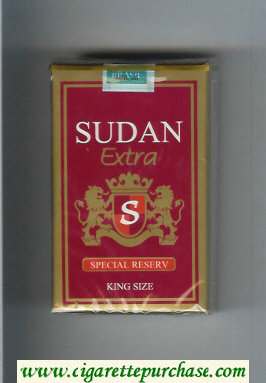 Sudan Extra Special Reserv cigarettes soft box