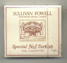 Sullivan Powell cigarettes hard box