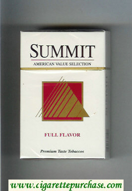 Summit Full Flavor Cigarettes hard box
