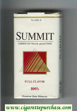 Summit Full Flavor 100s Cigarettes soft box