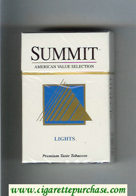 Summit Lights Cigarettes hard box