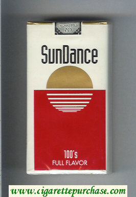 SunDance Full Flavor 100s Cigarettes soft box