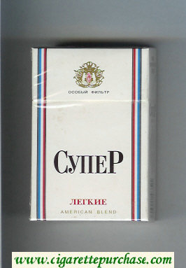 Super Legkie American Blend Cigarettes hard box