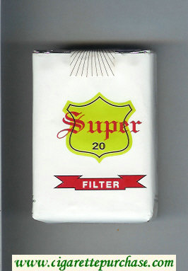 Super 20 Filter Cigarettes soft box