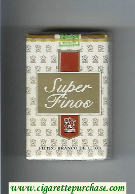 Super Finos Filtro Branco De Luxo Cigarettes soft box