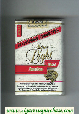 Super Light American Blend Mild Cigarettes soft box