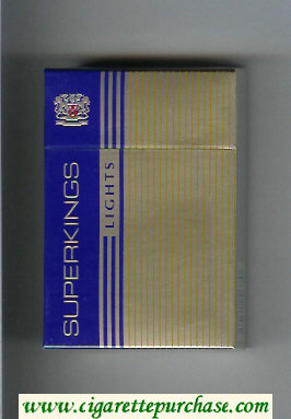 Superkings Lights Cigarettes hard box