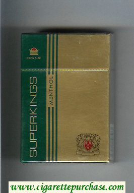 Superkings Menthol Cigarettes hard box