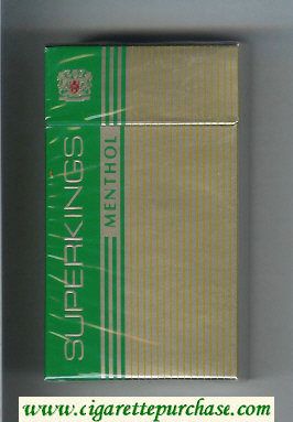 Superkings Menthol 100s Cigarettes hard box