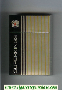 Superkings gold and black Cigarettes hard box