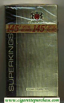 Superkings John Player 100s Cigarettes hard box