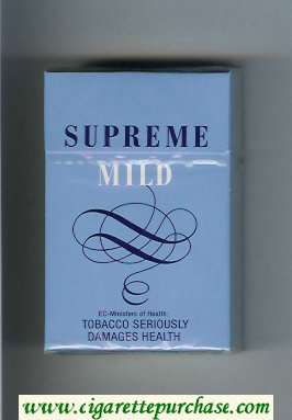 Supreme Mild Cigarettes hard box