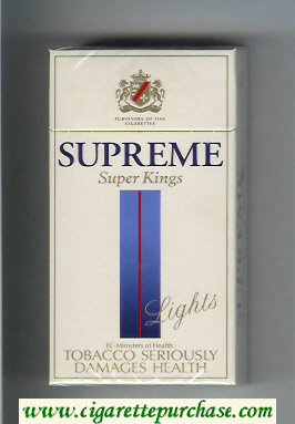 Supreme Lights Super Kings 100s Cigarettes hard box