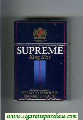 Supreme King Size Cigarettes hard box