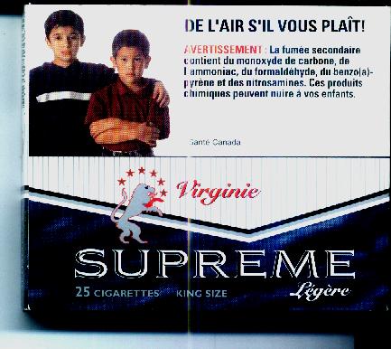 Supreme Light 25 Cigarettes hard box