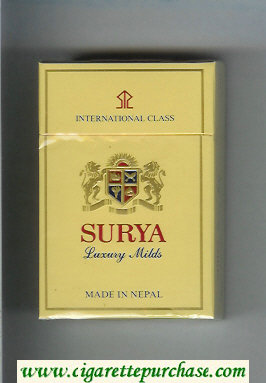 Surya Luxury Milds Cigarettes hard box