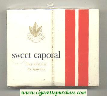 Sweet Caporal Filter 25 Cigarettes hard box