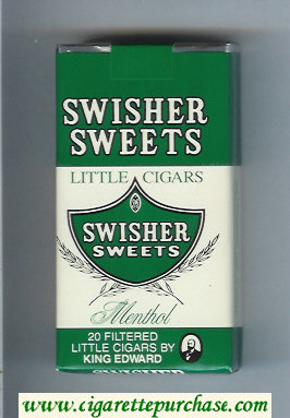 Swisher Sweets Menthol 100s Little Cigars Cigarettes soft box