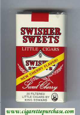 Swisher Sweets Sweet Cherry 100s Little Cigars Cigarettes soft box