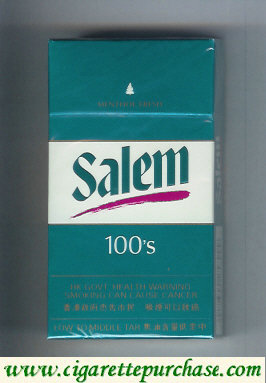 Discount Salem 100s Menthol Fresh with red line cigarettes hard box