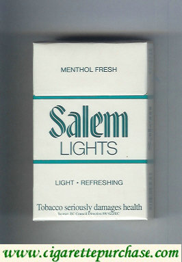 Discount Salem Lights Menthol Fresh cigarettes hard box