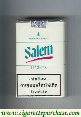 Discount Salem Lights Menthol Fresh with red line cigarettes soft box