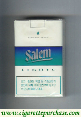 Discount Salem Lights with line Menthol Fresh cigarettes soft box