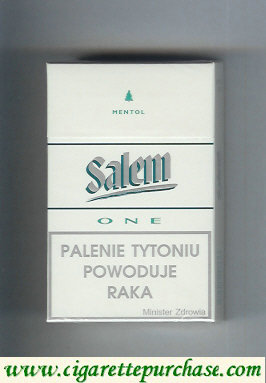 Discount Salem One Mentol with line cigarettes hard box