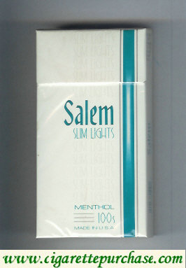 Discount Salem Slim Lights Menthol 100s cigarettes hard box