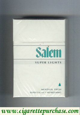 Discount Salem Super Lights Menthol Fresh cigarettes hard box